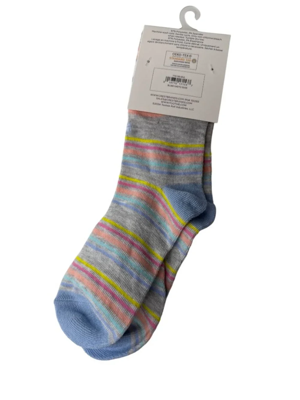 Kids Candy Crew Socks Size 9-3.5 Colorful Novelty Food Theme NWT